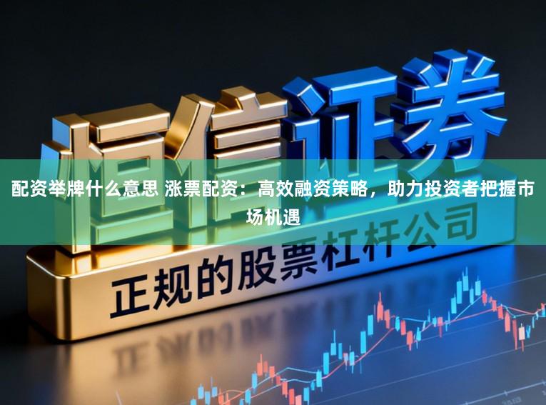 配资举牌什么意思 涨票配资：高效融资策略，助力投资者把握市场机遇